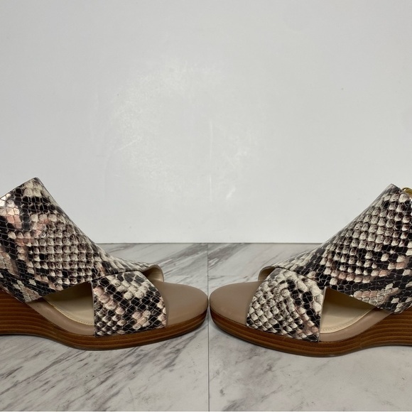 Cole Haan Philomina Snake Skin Wedge Sandal 6 1/2 B - Picture 6 of 14